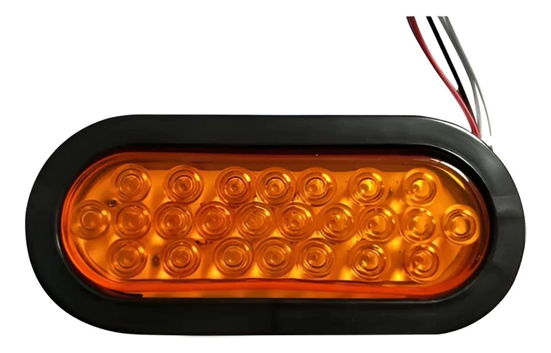 FOCO LED OVALADO AMARILLO 6 PULGADAS MULTIVOLTAJE - 2