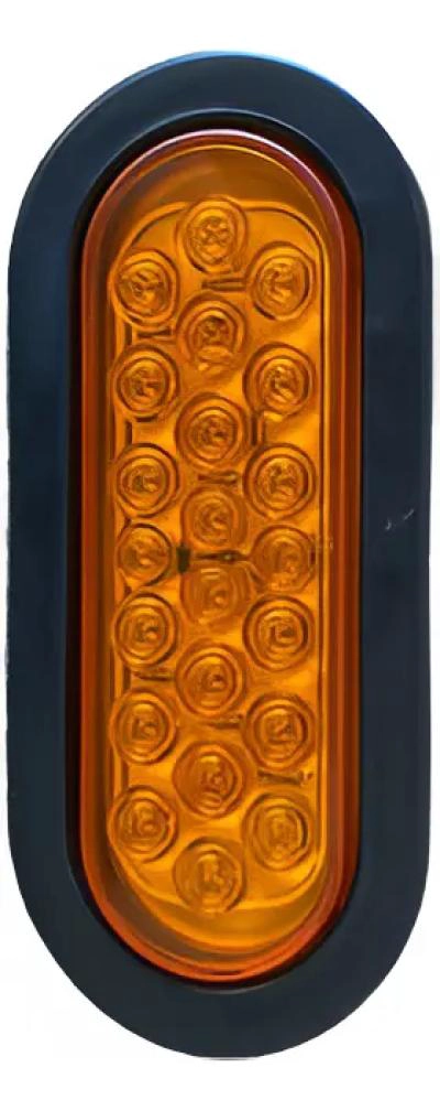 FOCO LED OVALADO AMARILLO 6 PULGADAS MULTIVOLTAJE - 3