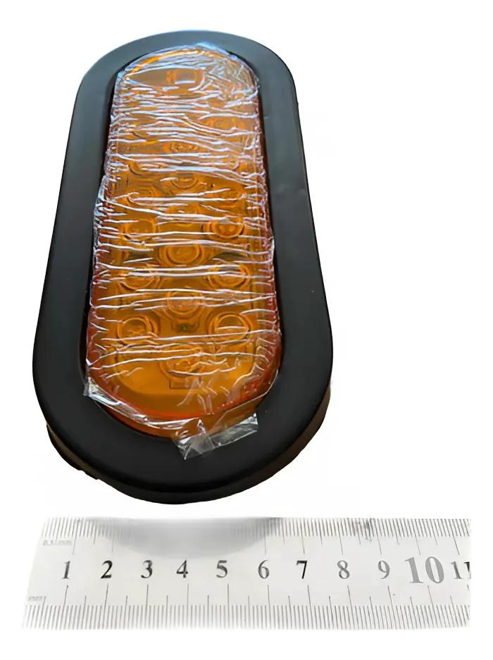 FOCO LED OVALADO AMARILLO 6 PULGADAS MULTIVOLTAJE - 5