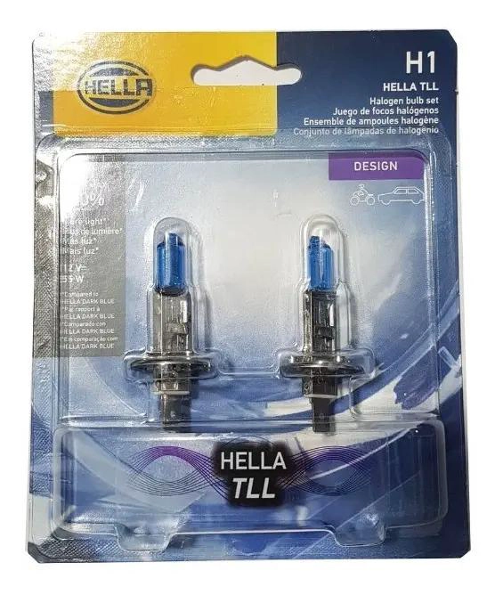 AMPOLLETAS H1 ULTRA BLANCAS 12V 55W LUZ 4200K - 1