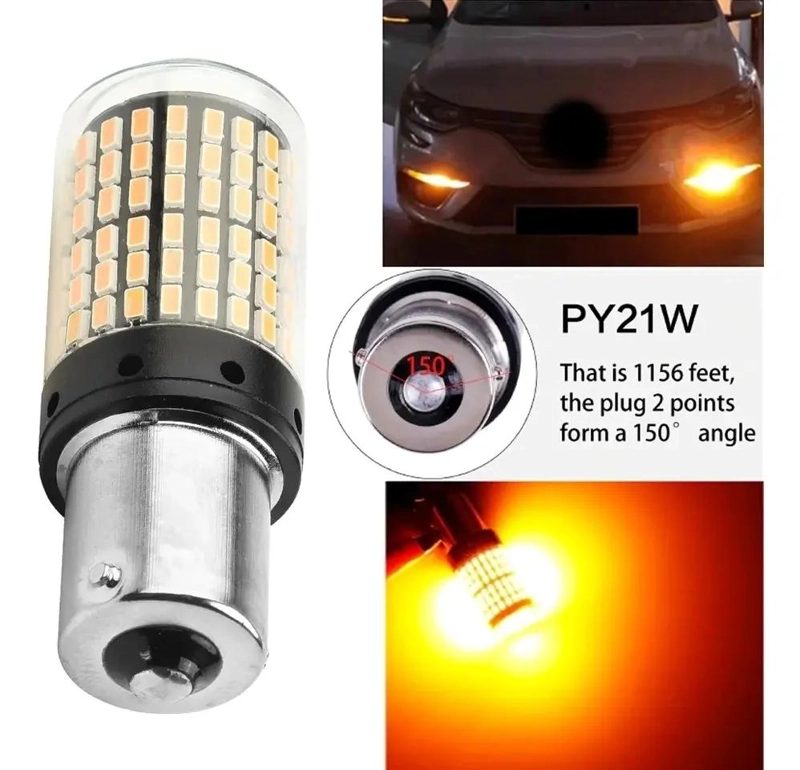 AMPOLLETA LED INTERMITENTE 12V AMBAR - 4