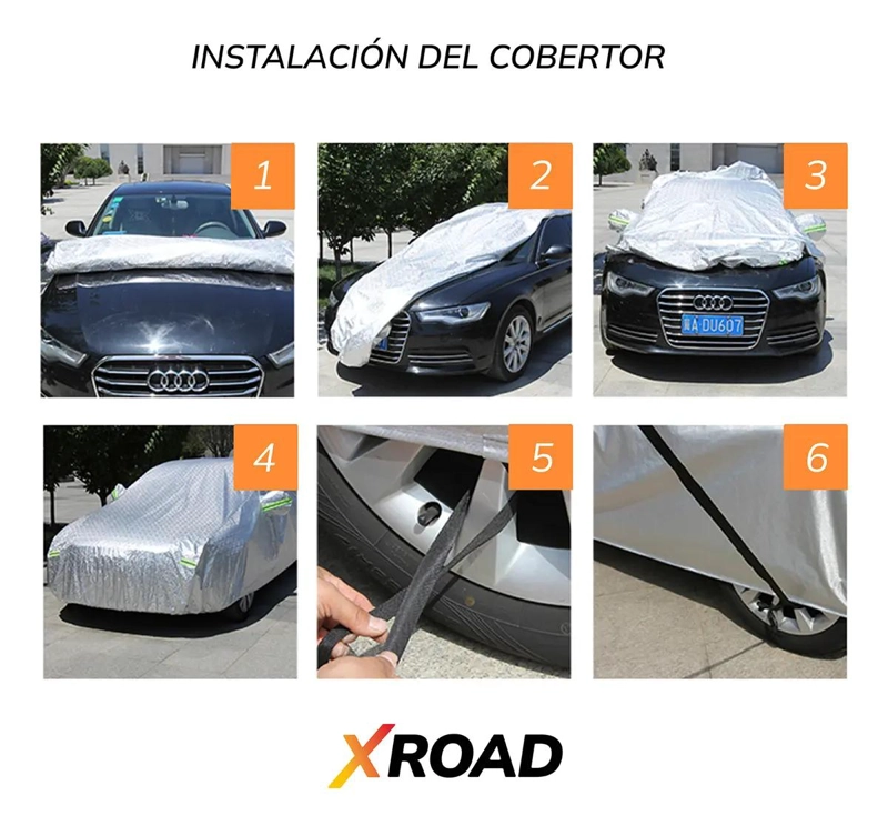 CARPA IMPERMEABLE PARA AUTO CON FELPA - 5