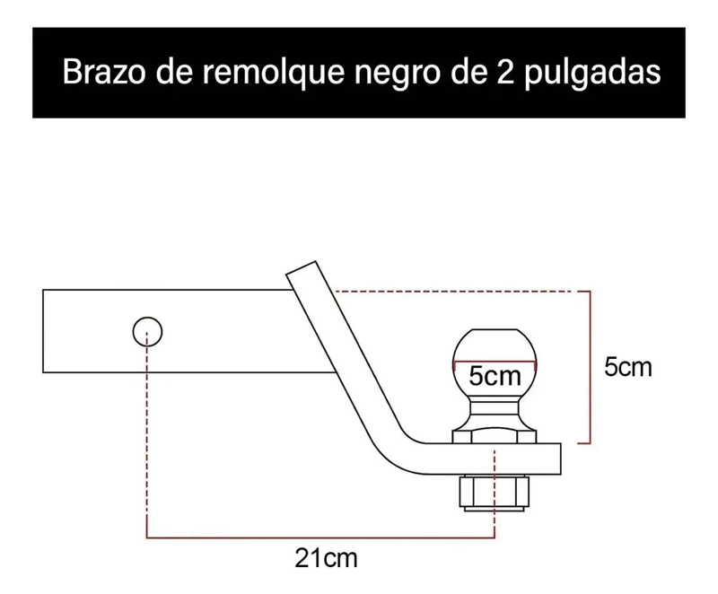 KIT REMOLQUE ENGANCHE UNIVERSAL 6000 LB RECEPTOR - 2