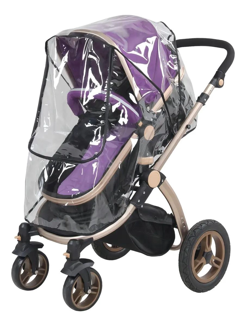 CUBRE COCHE IMPERMEABLE CON APERTURA PARA BEBE - 1