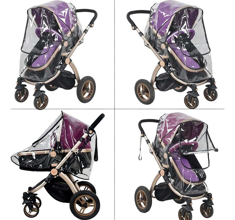 CUBRE COCHE IMPERMEABLE CON APERTURA PARA BEBE - 3