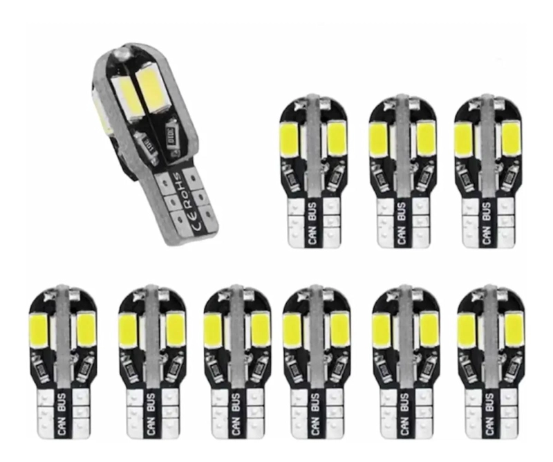AMPOLLETAS LED T10 5730 8SMD CANBUS - 1