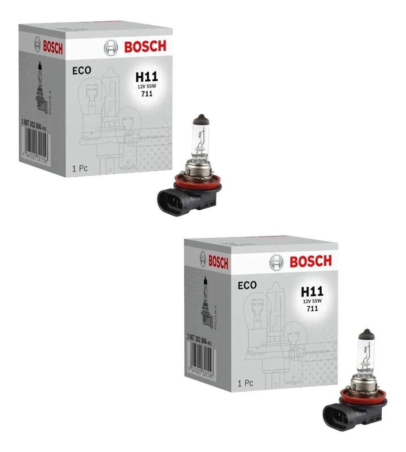 KIT AMPOLLETAS H11 12V 55W PGJ19-2 - 1