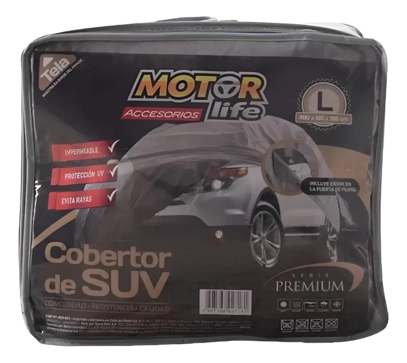 CARPA CUBRE AUTO SUV MULTICLIMA GRIS - 1