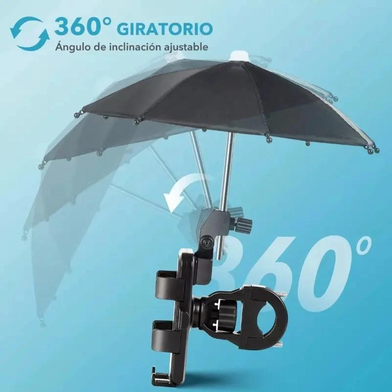 SOPORTE CELULAR PARA MOTO Y BICICLETA IMPERMEABLE - 5