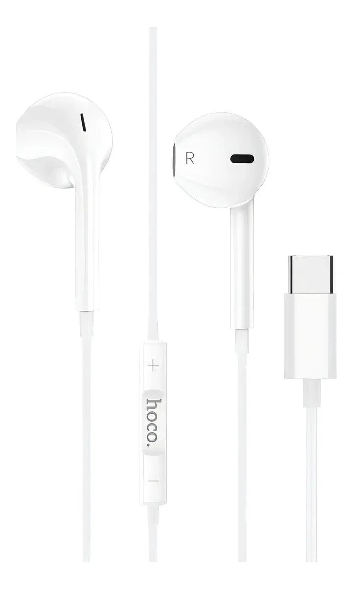AUDIFONO USB-C MANOS LIBRES COLOR BLANCO - 1