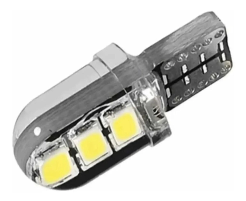AMPOLLETAS LED T10 CAMBUS COLA DE PESCADO BLANCO - 3