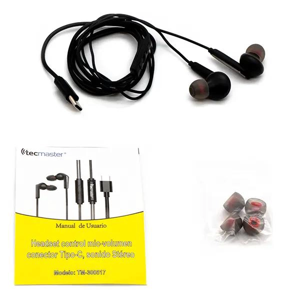 AUDIFONO TIPO C HIFI MANOS LIBRES PRO NEGRO - 3