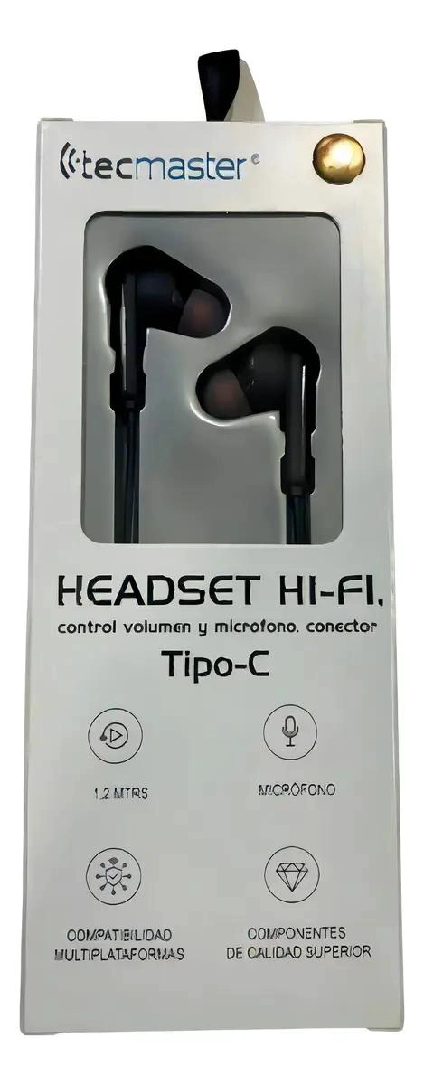 AUDIFONO TIPO C HIFI MANOS LIBRES PRO NEGRO - 5