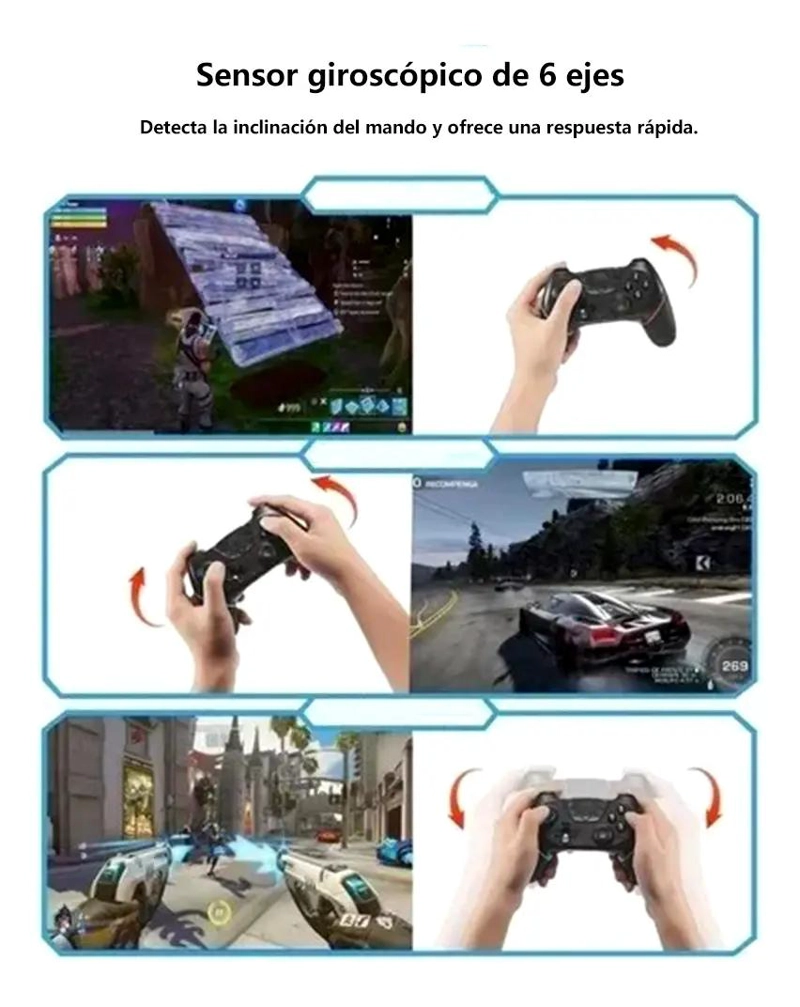 CONTROL GAMEPAD INALAMBRICO COMPATIBLE NINTENDO SWITCH - 4