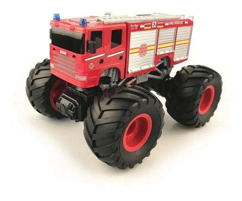 AUTO CONTROL REMOTO MONSTER TRUCK CON LUCES Y SONIDO - 1