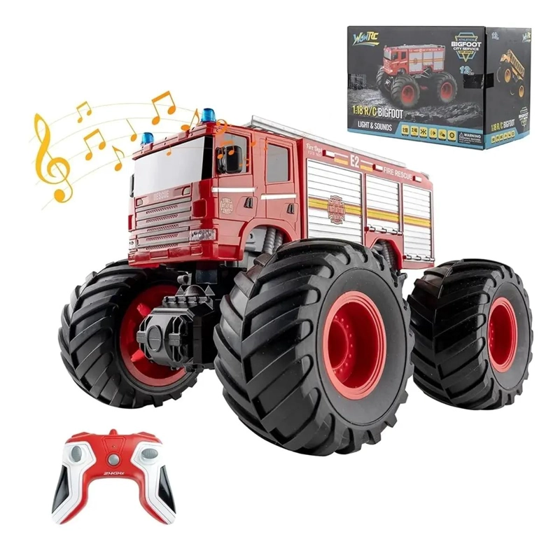 AUTO CONTROL REMOTO MONSTER TRUCK CON LUCES Y SONIDO - 2