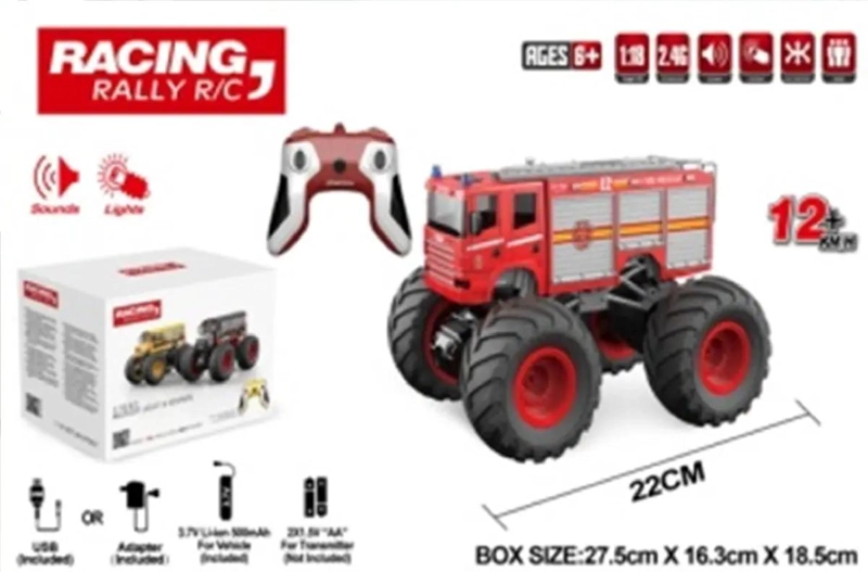 AUTO CONTROL REMOTO MONSTER TRUCK CON LUCES Y SONIDO - 4