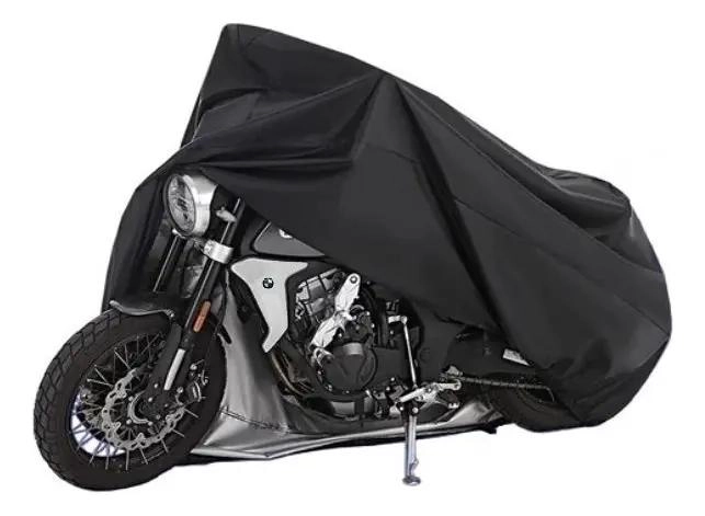 FUNDA IMPERMEABLE PARA MOTO COLOR NEGRO - 3