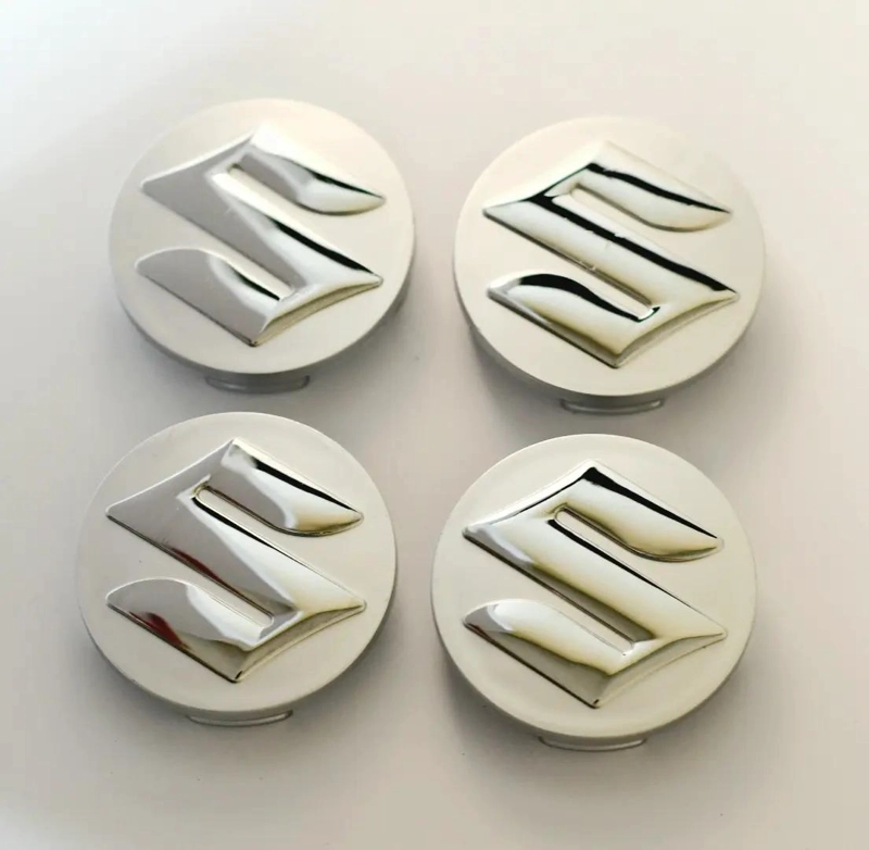 PACK 4 TAPAS PLATEADAS 54MM PARA CENTRO DE LLANTA - 2