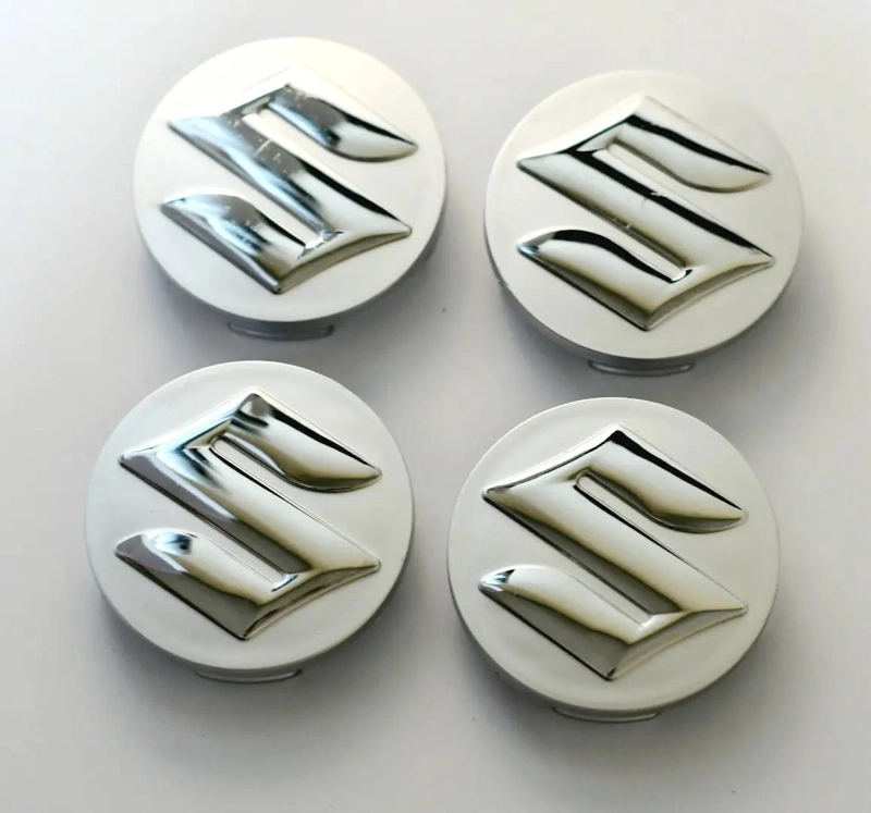 PACK 4 TAPAS PLATEADAS 54MM PARA CENTRO DE LLANTA - 3