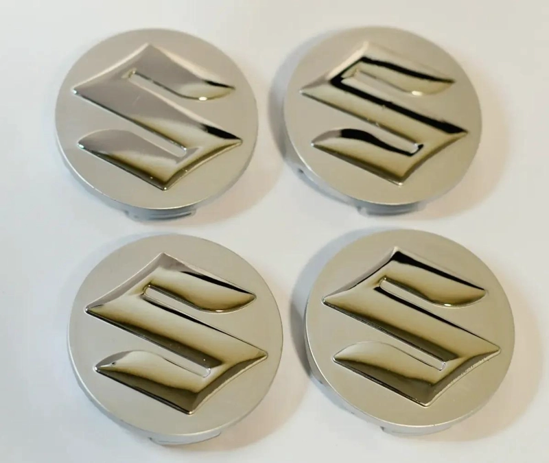 PACK 4 TAPAS PLATEADAS 54MM PARA CENTRO DE LLANTA - 4