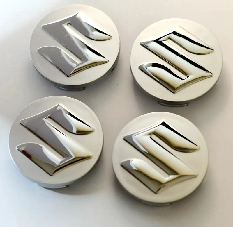 PACK 4 TAPAS PLATEADAS 54MM PARA CENTRO DE LLANTA - 5