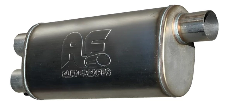 SILENCIADOR DE ALTO FLUJO PARA VEHICULOS - 1