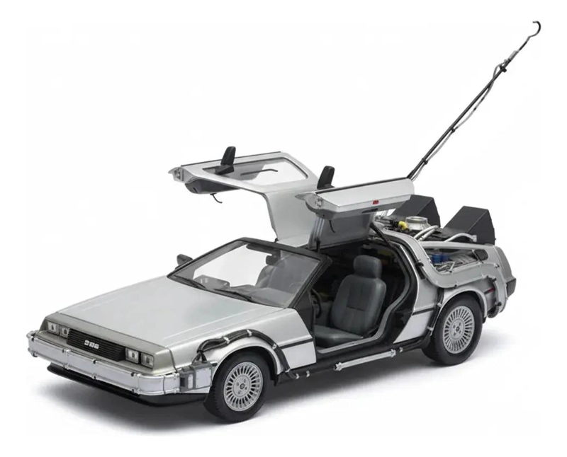 AUTO A ESCALA 1:24 DELOREAN COLECCIONABLE - 1