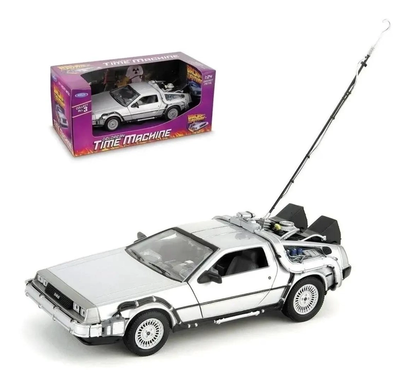AUTO A ESCALA 1:24 DELOREAN COLECCIONABLE - 2