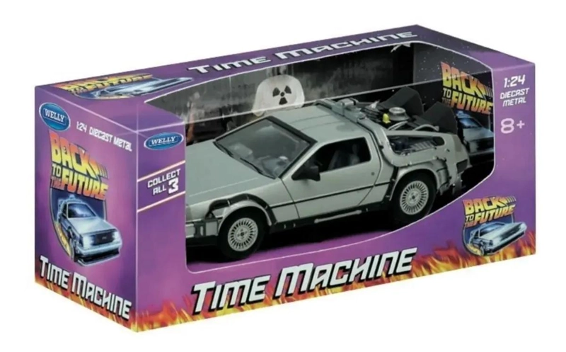 AUTO A ESCALA 1:24 DELOREAN COLECCIONABLE - 4