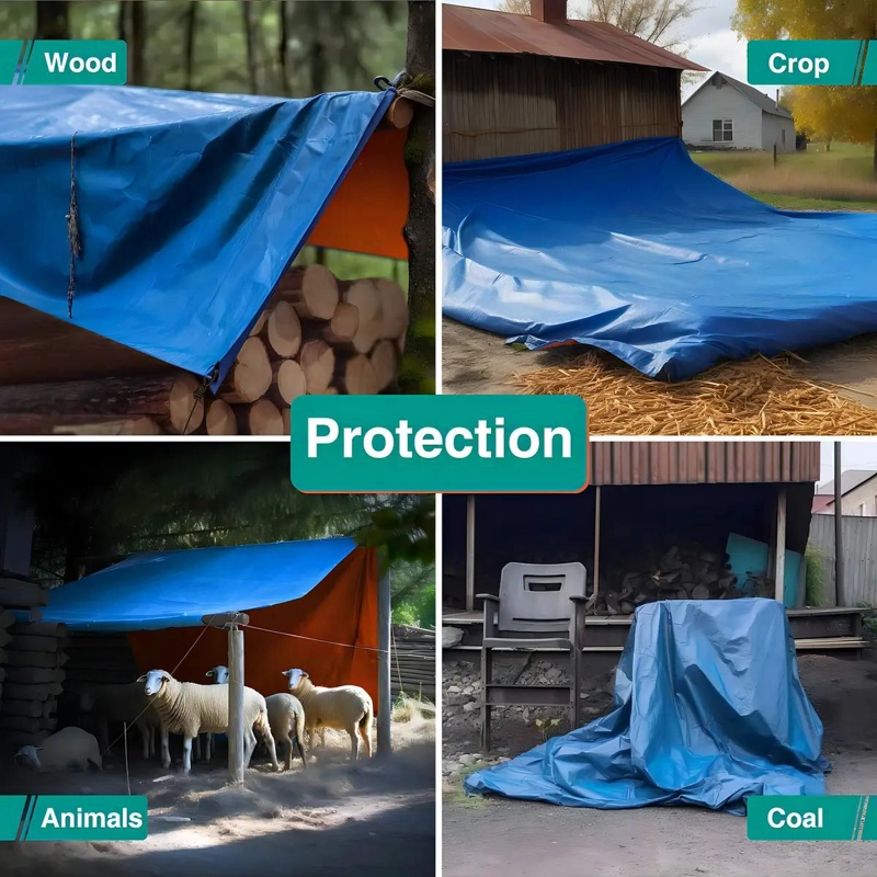 LONA IMPERMEABLE 4X5M PARA CUBRIR AUTOS Y CAMIONETAS - 10