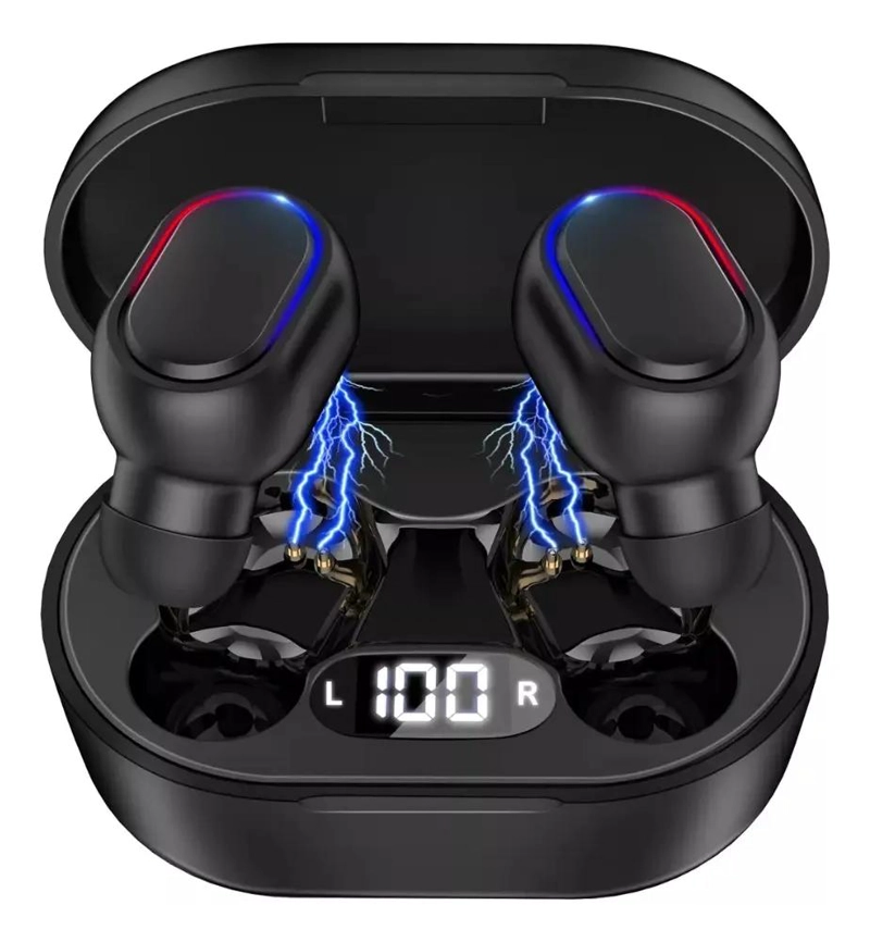 AUDIFONOS INALAMBRICOS MANOS LIBRES COLOR NEGRO - 1