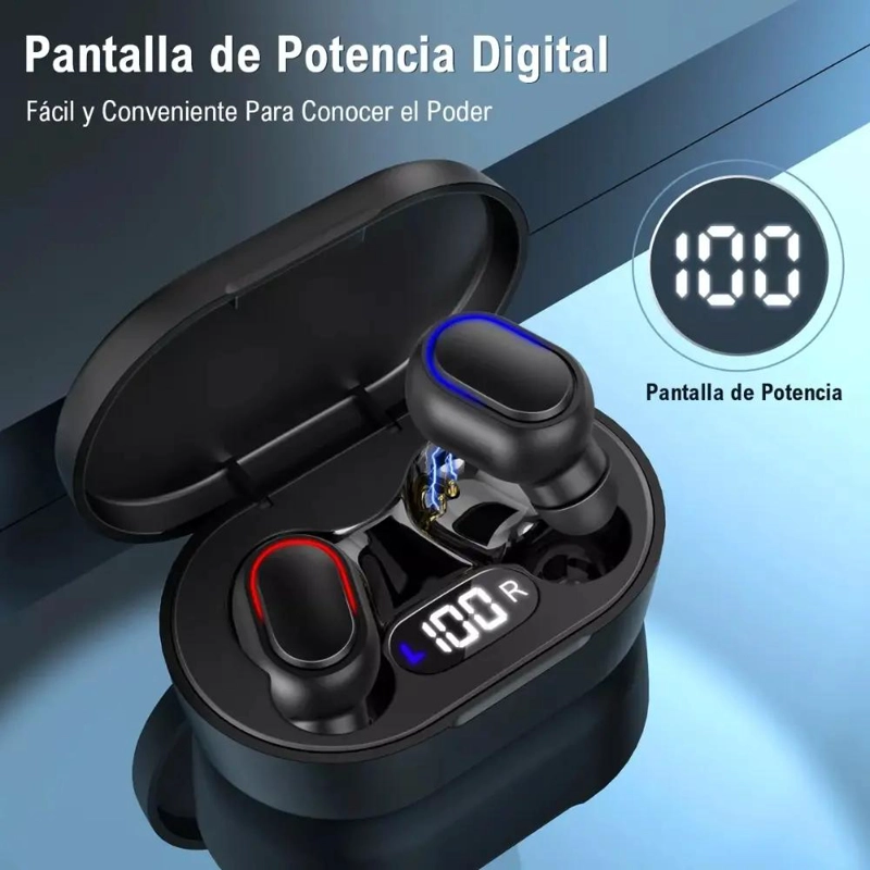 AUDIFONOS INALAMBRICOS MANOS LIBRES COLOR NEGRO - 2