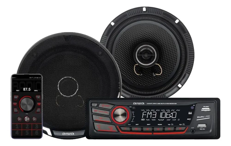 RADIO PARA AUTO CON DOS PARLANTES DE 6,5 PULGADAS - 1