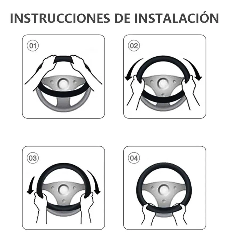 FUNDA DE VOLANTE CIRCULAR PARA VEHICULOS - 6