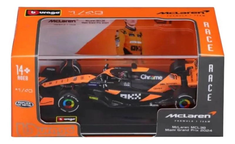 AUTO DE FORMULA 1 ESCALA 1:43 CON CAJA ACRILICA - 2
