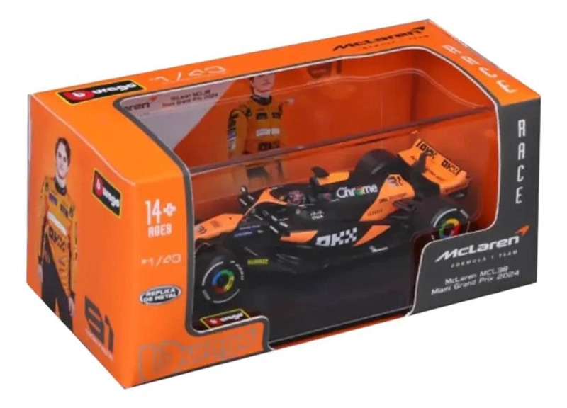 AUTO DE FORMULA 1 ESCALA 1:43 CON CAJA ACRILICA - 3