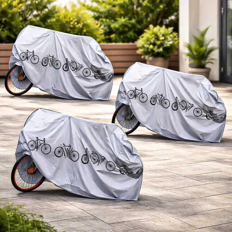 PACK DE 3 FUNDAS IMPERMEABLES PARA BICICLETA - 1