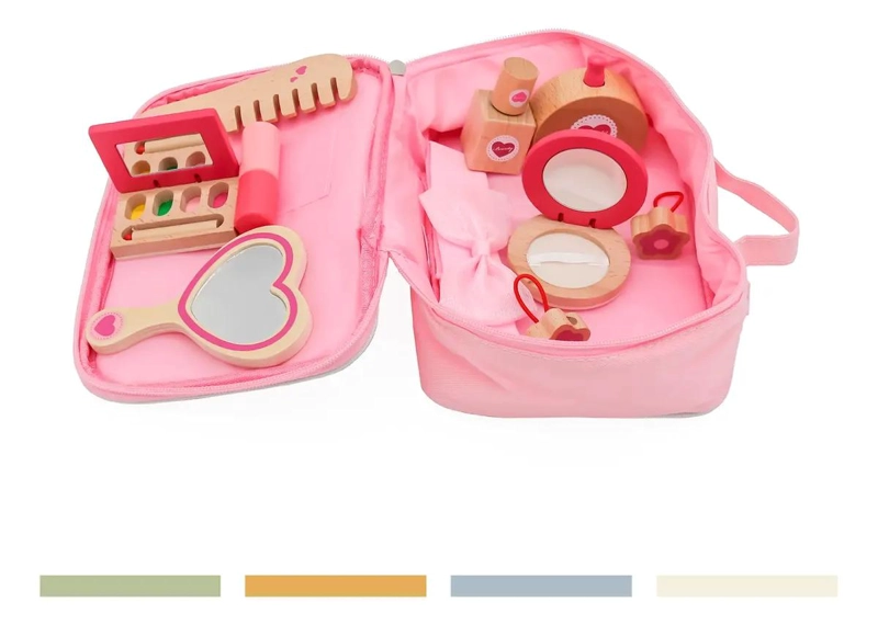 JUEGO DE MAQUILLAJE INFANTIL DE MADERA - 2