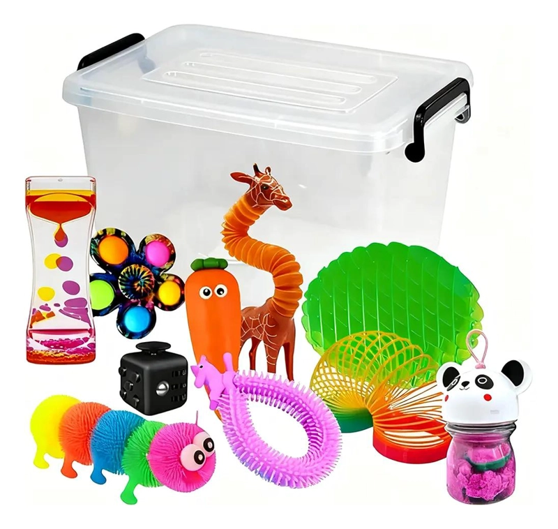 CAJA DE JUGUETES SENSORIALES PARA NIÑOS - 1