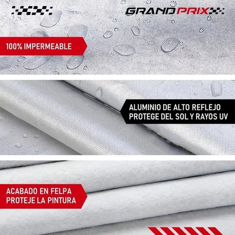 CARPA CUBRE AUTO IMPERMEABLE FELPA COLOR S - 2