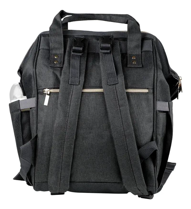 MOCHILA PAÑALERA OPEN NEGRA - 5