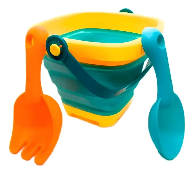 SET DE PLAYA JUGUETE INFANTIL CON BALDE PLEGABLE - 1