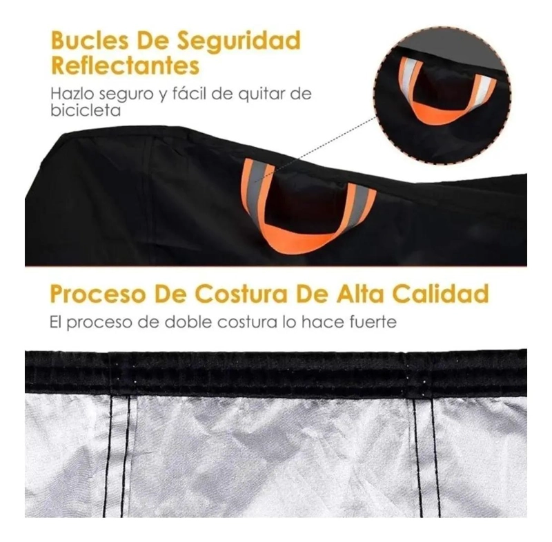 FUNDA IMPERMEABLE PARA BICICLETA 110X200CM - 5
