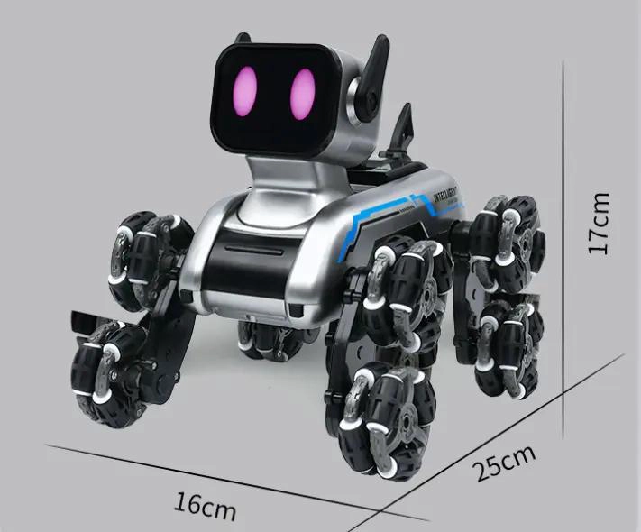 PERRO ROBOT ACROBATICO CONTROL REMOTO 8 RUEDAS - 2