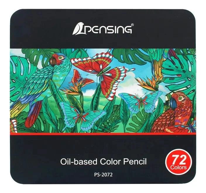 LAPICES DE COLORES ARTISTICOS 72 UNIDADES ESTUCHE METALIC - 2