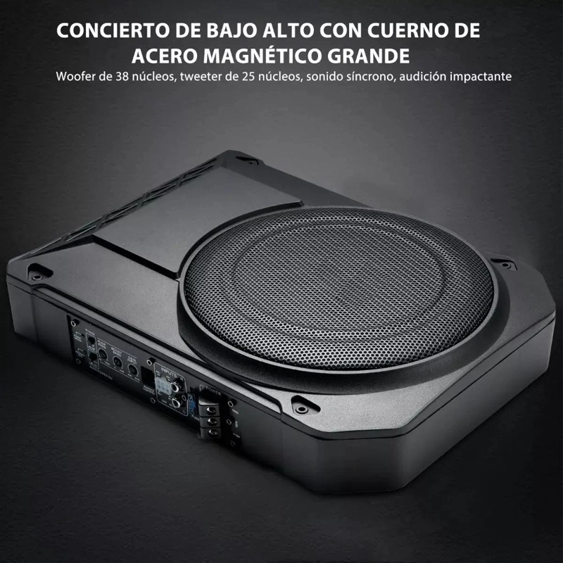 SUBWOOFER AMPLIFICADO 10 PULGADAS 800W PARA AUTO - 5