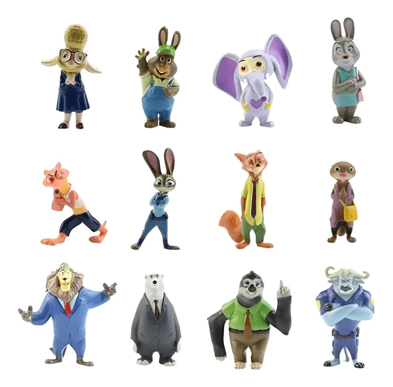 SET DE FIGURAS ZOOTOPIA 12 ANIMALES - 4