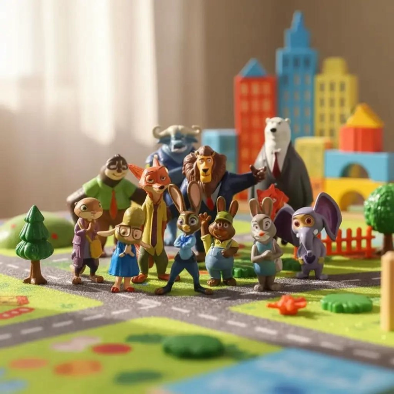 SET DE FIGURAS ZOOTOPIA 12 ANIMALES - 5