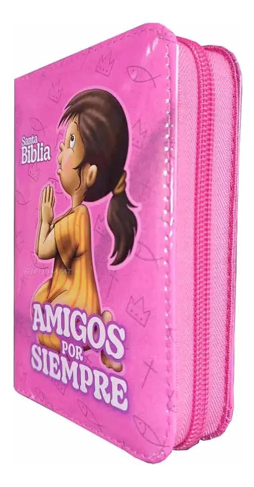 BIBLIA PARA NIÑOS RVR 1960 CON CIERRE ROSA - 4